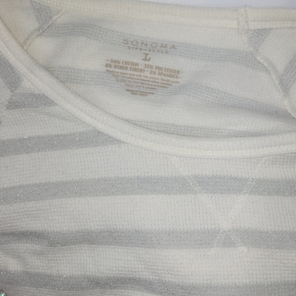 Sonoma long sleeve shirt glitter stripes - Picture 5 of 5